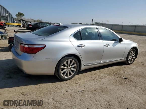 2009 Lexus LS 460 with VIN JTHCL46F795001457, listed as a Copart auction lot 69957804 with 143,649 mi miles and Salvage Title. Bid and sale history available at DreamBid. Image 3.