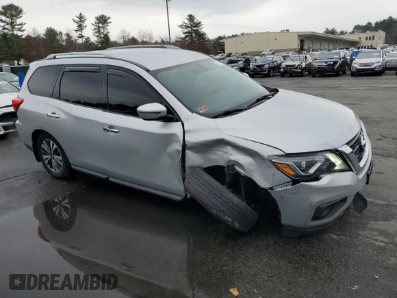2017 Nissan Pathfinder SL with VIN 5N1DR2MM2HC638563, listed as a Copart auction lot 52873185 with 126,111 mi miles and Salvage title. Bid and sale history available at DreamBid. Image 4.