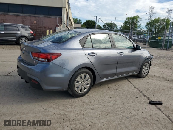 2020 Kia Rio S with VIN 3KPA24AD1LE321905, listed as a Copart auction lot 61011384 with 34,621 mi miles and Salvage Title. Bid and sale history available at carsss.com. Image 3.