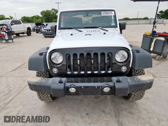 2016 Jeep Wrangler Black Bear with VIN 1C4AJWAG0GL104173, listed as a Copart auction lot 63565415 with 52,922 mi miles and Salvage title. Bid and sale history available at DreamBid. Image 5.