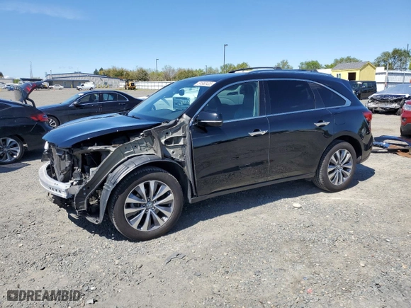 2014 Acura MDX Tech Pkg with VIN 5FRYD3H47EB020463, listed as a Copart auction lot 51663435 with 181,280 mi miles and Clean Title. Bid and sale history available at carsss.com. Image 1.