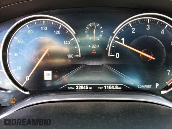2016 BMW 7 Series 750i xDrive with VIN WBA7F2C58GG416649, listed as a Copart auction lot 48252162 with 32,845 mi miles. Bid and sale history available at carsss.com. Image 8.