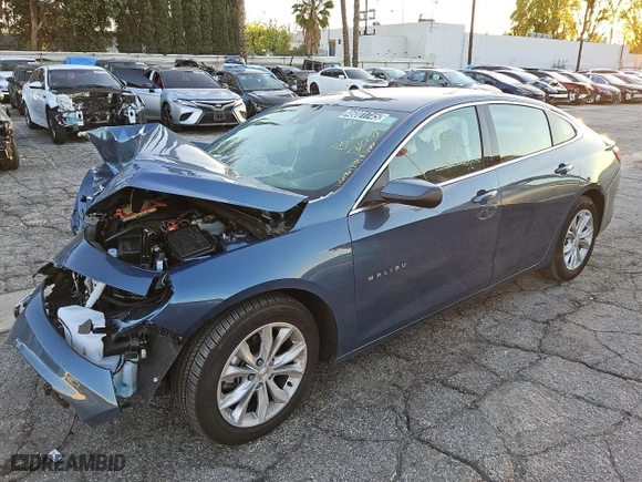 2024 Chevrolet Malibu LT with VIN 1G1ZD5ST8RF236687, listed as a Copart auction lot 46001745 with 12,800 mi miles and Salvage Title. Bid and sale history available at carsss.com. Image 1.