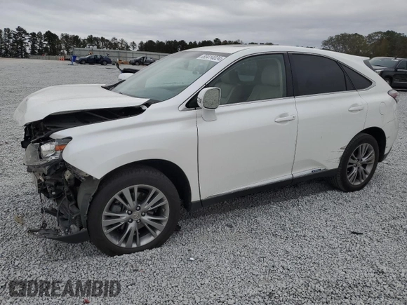 2014 Lexus RX 450h with VIN JTJZB1BA3E2009863, listed as a Copart auction lot 80414024 with 130,128 mi miles and Salvage title. Bid and sale history available at DreamBid. Image 1.