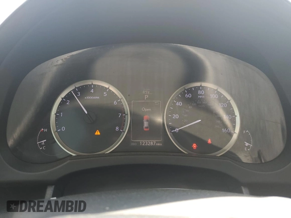 2015 Lexus IS 250 with VIN JTHBF1D20F5063134, listed as a Copart auction lot 54913825 with 123,287 mi miles and Salvage title. Bid and sale history available at DreamBid. Image 9.