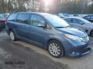 2013 Toyota Sienna XLE with VIN 5TDDK3DC7DS057882, listed as a Copart auction lot 47300525 with 147,990 mi miles and Salvage Title. Bid and sale history available at DreamBid. Image 4.