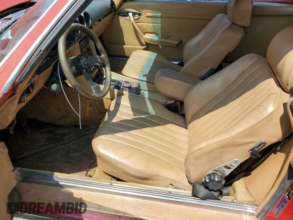 1975 Mercedes-Benz SL with VIN 10704412028008, listed as a Copart auction lot 65795525 with 65,853 mi miles and Clean title. Bid and sale history available at DreamBid. Image 7.