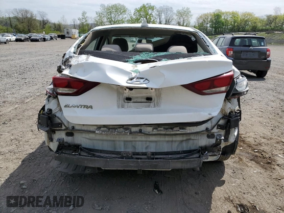 2018 Hyundai Elantra SEL with VIN 5NPD84LF9JH236846, listed as a Copart auction lot 55521955 with 86,888 mi miles and Salvage Title. Bid and sale history available at DreamBid. Image 6.