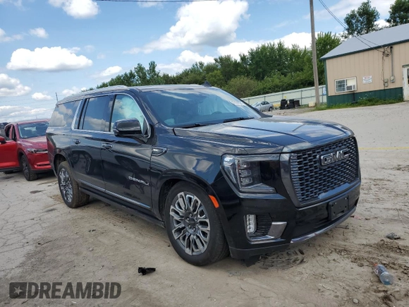 2023 GMC Yukon XL Denali Ultimate with VIN 1GKS2KKL7PR190265, listed as a Copart auction lot 63596504 with 37,297 mi miles and Salvage Title. Bid and sale history available at carsss.com. Image 4.