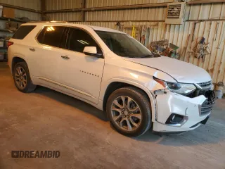 2020 Chevrolet Traverse Premier with VIN 1GNERKKWXLJ301714, listed as a Copart auction lot 50269755 with 83,372 mi miles and Salvage title. Bid and sale history available at DreamBid. Image 4.