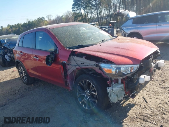 2019 Mitsubishi Outlander Sport SE 2.0 with VIN JA4AP4AU4KU012294, listed as a IAAI auction lot 41854316 with 64,900 mi miles. Bid and sale history available at carsss.com. Image 1.