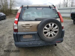 2006 Honda CR-V LX with VIN JHLRD78556C005175, listed as a Copart auction lot 51446315 with 185,801 mi miles and Salvage Title. Bid and sale history available at carsss.com. Image 6.