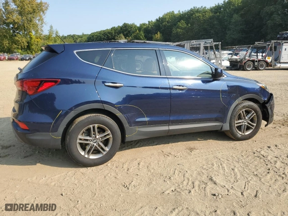 2018 Hyundai Santa Fe Sport 2.4L with VIN 5XYZTDLBXJG568349, listed as a Copart auction lot 71246754 with NaN miles and Salvage Title. Bid and sale history available at carsss.com. Image 3.