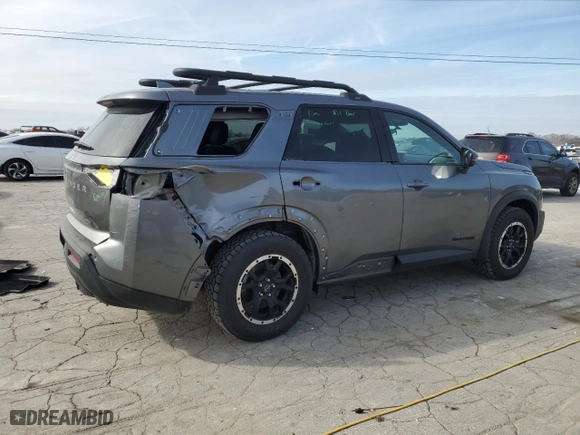2024 Nissan Pathfinder Rock Creek with VIN 5N1DR3BDXRC286763, listed as a Copart auction lot 45558785 with 9,534 mi miles and Salvage Title. Bid and sale history available at carsss.com. Image 3.