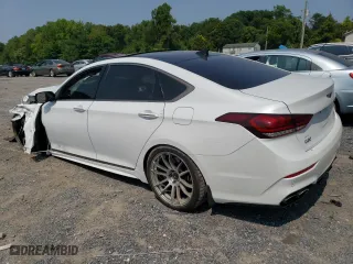2018 Genesis G80 3.3T Sport with VIN KMHGN4JB7JU244581, listed as a Copart auction lot 67610544 with 37,792 mi miles and Salvage Title. Bid and sale history available at carsss.com. Image 2.