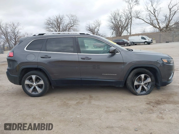 2019 Jeep Cherokee Limited with VIN 1C4PJLDN6KD119458, listed as a IAAI auction lot 41408906 with 72,293 mi miles. Bid and sale history available at carsss.com. Image 13.