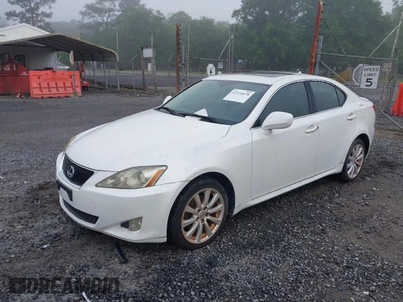 2008 Lexus IS 250 with VIN JTHCK262185021125, listed as a IAAI auction lot 42116078 with 161,617 mi miles. Bid and sale history available at carsss.com. Image 6.