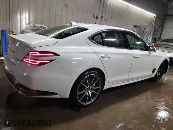 2024 Genesis G70 2.5T with VIN KMTG34SC8RU140325, listed as a Copart auction lot 88450235 with 23,235 mi miles and Clean Title. Bid and sale history available at carsss.com. Image 3.