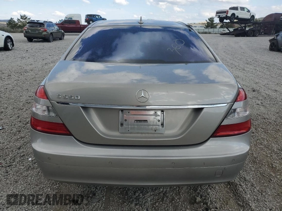 2007 Mercedes-Benz S 550 with VIN WDDNG71X27A106885, listed as a Copart auction lot 54573435 with 182,539 mi miles and Salvage title. Bid and sale history available at DreamBid. Image 6.
