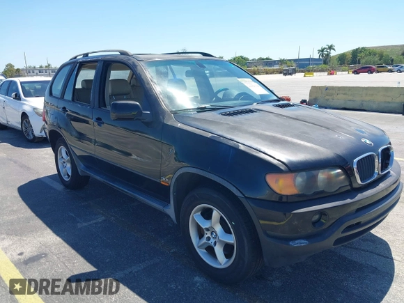 2002 BMW X5 3.0i with VIN 5UXFA53502LV70219, listed as a IAAI auction lot 41825148 with 0 mi miles. Bid and sale history available at carsss.com. Image 6.