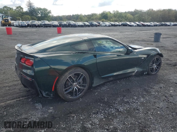 2014 Chevrolet Corvette 2LT with VIN 1G1YC2D7XE5127466, listed as a Copart auction lot 74580694 with 14,516 mi miles and Salvage Title. Bid and sale history available at carsss.com. Image 3.