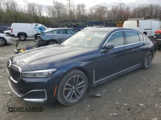 2020 BMW 7 Series 750i xDrive z VIN WBA7U2C08LGJ59707, wystawiony jako Copart lot #49145595 z przebiegiem 30 020 mil mil oraz Szkoda całkowita • Salvage title. Historia ofert i sprzedaży dostępna na DreamBid. Obrazek 1.