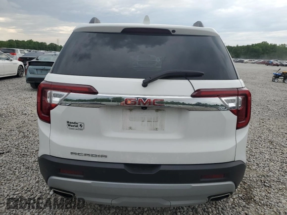 2023 GMC Acadia SLT with VIN 1GKKNML45PZ100413, listed as a Copart auction lot 54445055 with 34,377 mi miles and Salvage title. Bid and sale history available at DreamBid. Image 6.