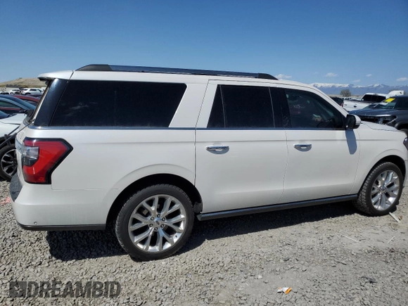 2018 Ford Expedition Max Limited z VIN 1FMJK2AT6JEA31031, wystawiony jako Copart lot #53756055 z przebiegiem 76 900 mil mil oraz Szkoda całkowita • Salvage title. Historia ofert i sprzedaży dostępna na DreamBid. Obrazek 3.