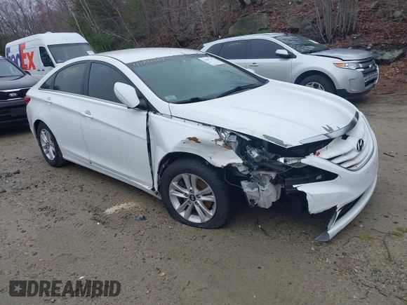2013 Hyundai Sonata GLS with VIN 5NPEB4AC7DH768390, listed as a IAAI auction lot 41893357 with 81,923 mi miles and . Bid and sale history available at carsss.com. Image 1.