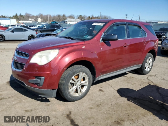 2010 Chevrolet Equinox LS with VIN 2CNFLCEW5A6209562, listed as a Copart auction lot 47591735 with 138,523 mi miles and Clean Title. Bid and sale history available at carsss.com. Image 1.