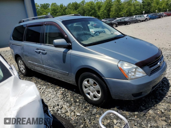 2008 Kia Sedona LX with VIN KNDMB233186248098, listed as a Copart auction lot 50061414 with 235,832 mi miles and Clean Title. Bid and sale history available at carsss.com. Image 4.