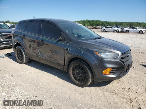 2018 Ford Escape S with VIN 1FMCU0F7XJUA28402, listed as a Copart auction lot 57955745 with 104,625 mi miles and Salvage title. Bid and sale history available at DreamBid. Image 4.