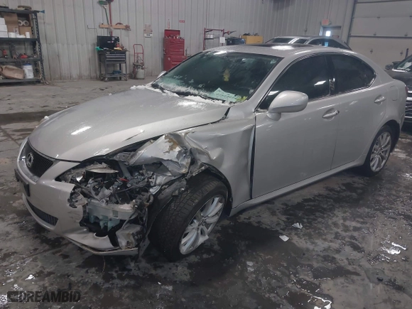 2008 Lexus IS 250 with VIN JTHCK262682026225, listed as a IAAI auction lot 41613114 with 1 mi miles. Bid and sale history available at carsss.com. Image 16.