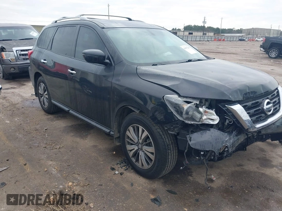2020 Nissan Pathfinder S with VIN 5N1DR2AN5LC646694, listed as a IAAI auction lot 41472219 with 77,062 mi miles. Bid and sale history available at carsss.com. Image 1.