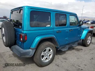 2019 Jeep Wrangler Unlimited Sport S with VIN 1C4HJXDG0KW602803, listed as a Copart auction lot 55640145 with 64,906 mi miles and Salvage title. Bid and sale history available at DreamBid. Image 3.