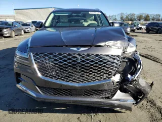 2022 Genesis GV80 Advanced Plus with VIN KMUHCESC4NU075604, listed as a Copart auction lot 81879594 with 34,330 mi miles and Salvage title. Bid and sale history available at DreamBid. Image 5.