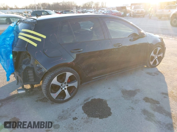 2015 Volkswagen GTI SE with VIN 3VW4T7AUXFM033450, listed as a IAAI auction lot 41286672 with 158,199 mi miles and . Bid and sale history available at DreamBid. Image 4.