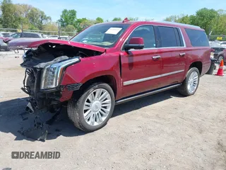 2018 Cadillac Escalade ESV Platinum z VIN 1GYS4KKJXJR270598, wystawiony jako IAAI lot #42238452 z przebiegiem 60 194 mil mil oraz . Historia ofert i sprzedaży dostępna na DreamBid. Obrazek 2.