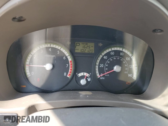 2009 Kia Rio LX with VIN KNADE223X96439445, listed as a Copart auction lot 54619335 with 102,120 mi miles and Salvage Title. Bid and sale history available at DreamBid. Image 9.