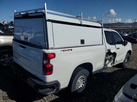 2021 Chevrolet Silverado 1500 Work Truck with VIN 1GCRYAEH9MZ254912, listed as a Copart auction lot 46083125 with 68,420 mi miles and Salvage Title. Bid and sale history available at carsss.com. Image 3.