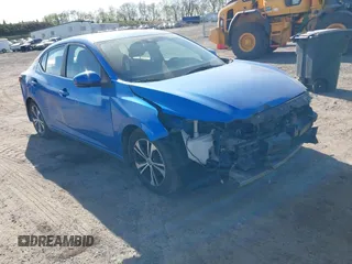 2020 Nissan Sentra SV z VIN 3N1AB8CVXLY224989, wystawiony jako IAAI lot #42143799 z przebiegiem 118 482 mil mil oraz . Historia ofert i sprzedaży dostępna na DreamBid. Obrazek 1.