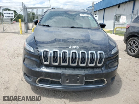 2016 Jeep Cherokee Limited with VIN 1C4PJLDB0GW287372, listed as a Copart auction lot 52795535 with 173,038 mi miles and Salvage title. Bid and sale history available at DreamBid. Image 5.