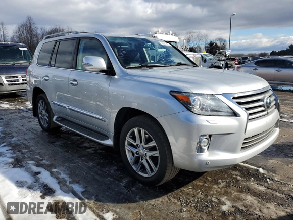 2015 Lexus LX 570 with VIN JTJHY7AX8F4171013, listed as a Copart auction lot 43681865 with 158,146 mi miles and Clean Title. Bid and sale history available at DreamBid. Image 4.