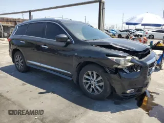 2014 Infiniti QX60 with VIN 5N1AL0MM2EC531260, listed as a Copart auction lot 61309165 with 160,957 mi miles and Salvage title. Bid and sale history available at DreamBid. Image 4.