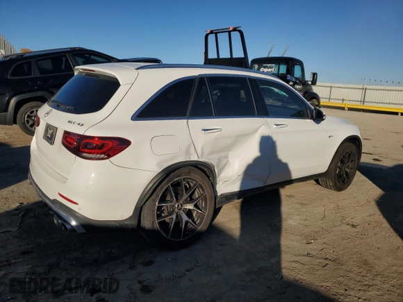 2021 Mercedes-Benz GLC with VIN W1N0G6EB2MF977676, listed as a Copart auction lot 81403924 with 7,119 mi miles and Salvage Title. Bid and sale history available at carsss.com. Image 3.