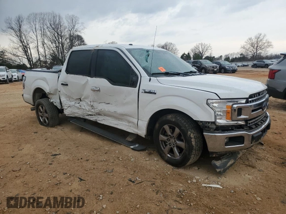 2018 Ford F-150 XL with VIN 1FTEW1CP7JFA13040, listed as a Copart auction lot 47606745 with 97,577 mi miles and Salvage Title. Bid and sale history available at carsss.com. Image 4.