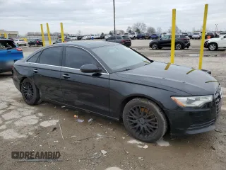 2015 Audi A6 Premium Plus with VIN WAUGFAFC9FN018686, listed as a Copart auction lot 53133675 with Not provided miles and Salvage title. Bid and sale history available at DreamBid. Image 4.