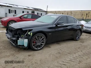 2019 Infiniti Q50 Red Sport 400 с VIN JN1FV7ARXKM800157, выставлен на аукционе Copart как лот 88136475 с пробегом 95 425 миль миль и Списание • Salvage title. История ставок и продаж доступна на DreamBid. Изображение 1.