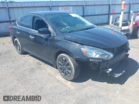 2017 Nissan Sentra S with VIN 3N1AB7AP7HY324263, listed as a IAAI auction lot 42197976 with 95,479 mi miles. Bid and sale history available at carsss.com. Image 1.