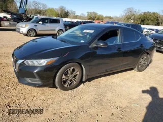 2020 Nissan Sentra SV with VIN 3N1AB8CV1LY217221, listed as a Copart auction lot 48019455 with 60,228 mi miles and Salvage Title. Bid and sale history available at carsss.com. Image 1.